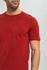 Redtag-Rust-Crew-Neck-Solid-T-Shirt-Plain-Men's-