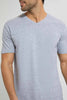 Redtag-Ecru-V-Neck-Solid-T-Shirt-Plain-Men's-