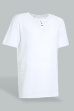 Load image into Gallery viewer, Redtag-White-Henley-T-Shirt-Henley-Tees-Men&#39;s-
