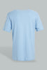 Redtag-Blue-Henley-T-Shirt-Henley-Tees-Men's-