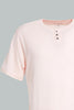 Redtag-Orange-Henley-T-Shirt-Henley-Tees-Men's-