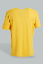 Load image into Gallery viewer, Redtag-Yellow-Henley-T-Shirt-Henley-Tees-Men&#39;s-
