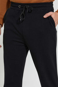 Redtag-Black-Pique-Jog-Pant-Joggers-Men's-