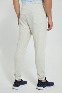 Redtag-Ecru-Pique-Jog-Pant-Joggers-Men's-