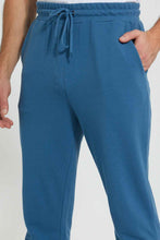 Load image into Gallery viewer, Redtag-Blue-Pique-Jog-Pant-Joggers-Men&#39;s-
