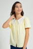 Redtag-Yellow-Chiffly-Collar-Top-Blouses-Senior-Girls-9 to 14 Years