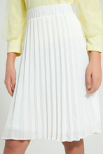 تنزيل الصورة على معرض الصور، Redtag-White-Pleated-Skirt-Skirts-Senior-Girls-9 to 14 Years
