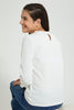 Redtag-White-L/S-Lace-Top-Long-Sleeves-Senior-Girls-9 to 14 Years