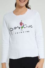 تنزيل الصورة على معرض الصور، Redtag-White-Ruffled-Hd-Print-Long-Sleeve-T-Shirts-Plain-Senior-Girls-9 to 14 Years
