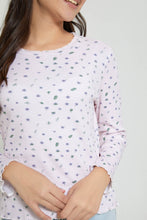 تنزيل الصورة على معرض الصور، Redtag-Ruffled-Printed-L/S-TShirt-Long-Sleeves-Senior-Girls-9 to 14 Years
