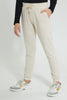 Redtag-Oatmeal-Melange-Basic-Track-Pant-Joggers-Senior-Girls-9 to 14 Years