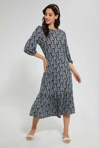 Multicolour Midi Dress