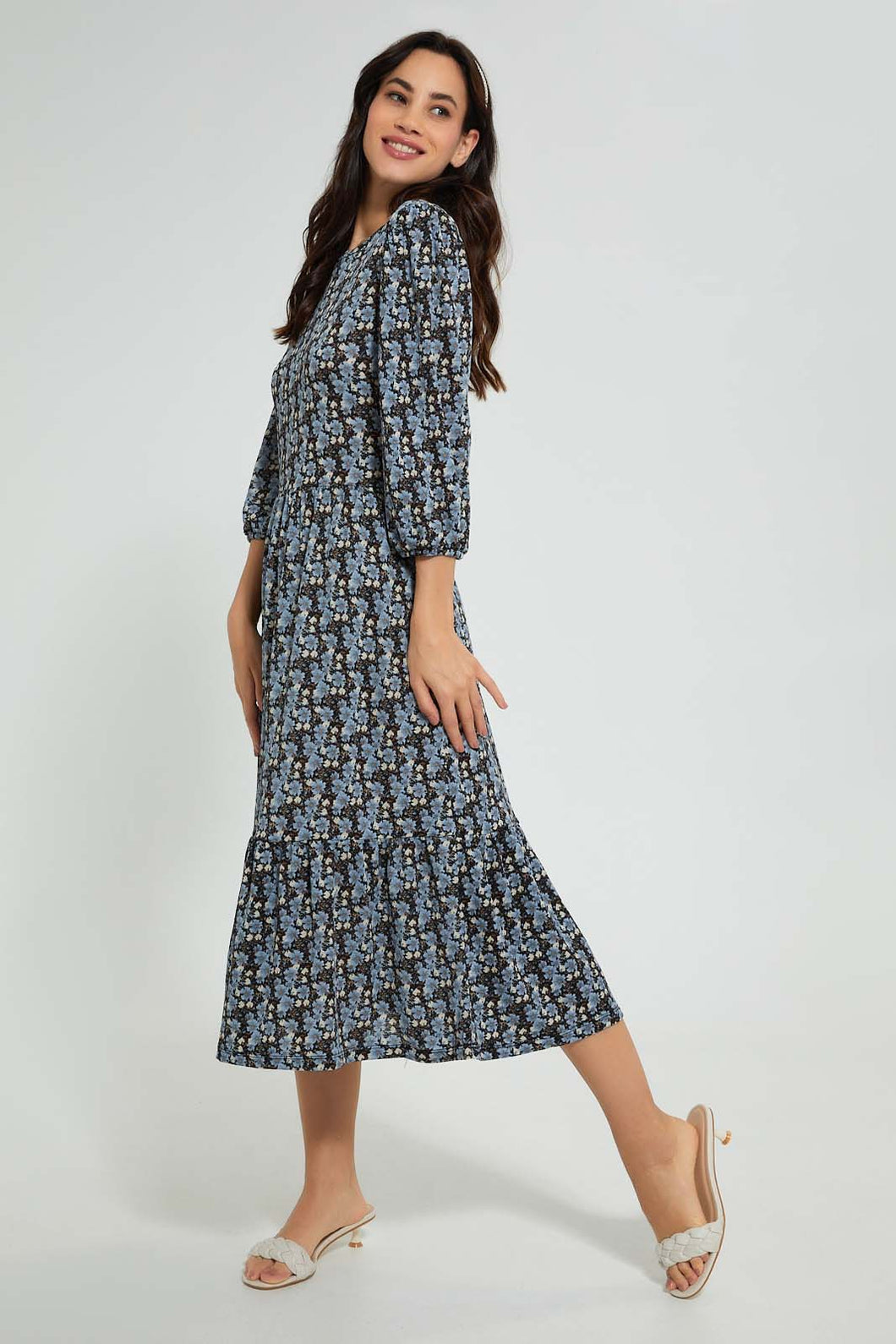 Multicolour Midi Dress