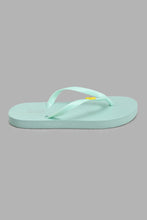 تنزيل الصورة على معرض الصور، Redtag-Pale-Green-Floral-Trim-Flip-Flop-Flip-Flops-Senior-Girls-5 to 14 Years
