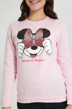 Load image into Gallery viewer, Redtag-Pink-Minnie-Mouse-SweaT-Shirts-Active-Sweatshirts-Senior-Girls-9 to 14 Years
