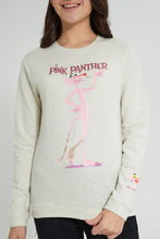 Load image into Gallery viewer, Redtag-Beige-Pink-Panther-SweaT-Shirts-Active-Sweatshirts-Senior-Girls-9 to 14 Years
