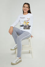 Load image into Gallery viewer, Redtag-White-Lola-Bunny-Sweatshirt-Active-Sweatshirts-Senior-Girls-9 to 14 Years
