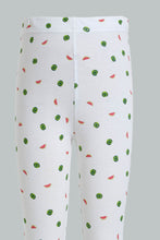 Load image into Gallery viewer, Redtag-White-Watermelon-Print-Legging-Leggings-Girls-2 to 8 Years
