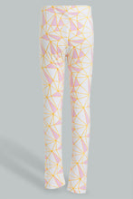 Load image into Gallery viewer, Redtag-Pink-Abstract-Print-Legging-Leggings-Girls-2 to 8 Years
