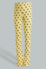 Redtag-Yellow-Bird-Print-Legging-Leggings-Girls-2 to 8 Years