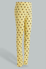 Load image into Gallery viewer, Redtag-Yellow-Bird-Print-Legging-Leggings-Girls-2 to 8 Years
