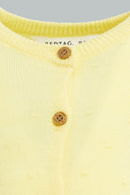 تنزيل الصورة على معرض الصور، Redtag-Yellow-Solid-Cardigan-Cardigans-Infant-Girls-3 to 24 Months
