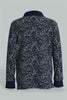Redtag-Navy-Long-Sleeve-Splat-Print-Polo-Shirt-Polo-Shirts-Boys-2 to 8 Years