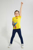 Redtag-Yellow-Superman-Polo-Character-Boys-2 to 8 Years