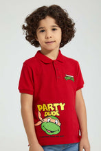 Load image into Gallery viewer, Redtag-Red-Ninja-Turtle-Polo-Polo-Shirts-Boys-2 to 8 Years
