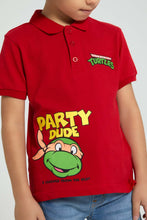Load image into Gallery viewer, Redtag-Red-Ninja-Turtle-Polo-Polo-Shirts-Boys-2 to 8 Years
