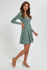 Redtag-Green-Ditsy-Printed-Wrap-Front-Dress-Dresses-Women's-0