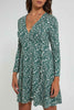 Redtag-Green-Ditsy-Printed-Wrap-Front-Dress-Dresses-Women's-0