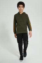 Load image into Gallery viewer, Redtag-Olive-Gamer-Embroideredoss-SweaT-Shirt-Sweatshirts-Senior-Boys-9 to 14 Years
