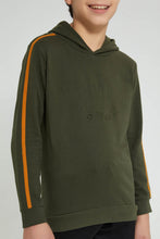 Load image into Gallery viewer, Redtag-Olive-Gamer-Embroideredoss-SweaT-Shirt-Sweatshirts-Senior-Boys-9 to 14 Years
