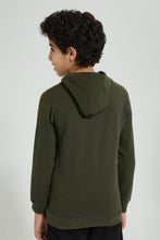 Load image into Gallery viewer, Redtag-Olive-Gamer-Embroideredoss-SweaT-Shirt-Sweatshirts-Senior-Boys-9 to 14 Years
