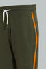 Redtag-Olive-Player-Embroideredoss-Active-Pant-Joggers-Senior-Boys-9 to 14 Years