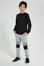 تنزيل الصورة على معرض الصور، Redtag-Grey-Fearless-Active-Pant-Joggers-Senior-Boys-9 to 14 Years
