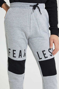 Redtag-Grey-Fearless-Active-Pant-Joggers-Senior-Boys-9 to 14 Years