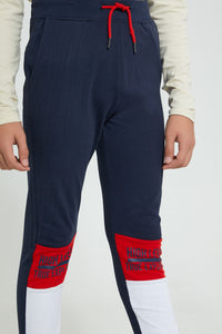 Redtag-Navy-True-Explorer-Active-Pant-Joggers-Senior-Boys-9 to 14 Years