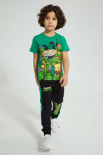 Load image into Gallery viewer, Redtag-Black-Ninja-Turtle-Jog-Pant-Joggers-Boys-2 to 8 Years
