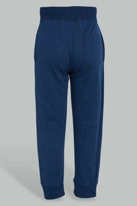 Navy Snoopy Jogger For Baby Boys