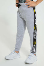 تنزيل الصورة على معرض الصور، Redtag-Grey-Batman-Jog-Pant-Joggers-Boys-2 to 8 Years
