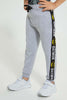 Redtag-Grey-Batman-Jog-Pant-Joggers-Boys-2 to 8 Years