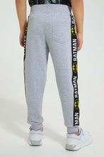 تنزيل الصورة على معرض الصور، Redtag-Grey-Batman-Jog-Pant-Joggers-Boys-2 to 8 Years
