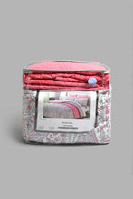 Load image into Gallery viewer, Redtag-Pink-Paisley-Print-6-Piece-Comforter-Set-(Double-Size)-Comforters-Home-Bedroom-

