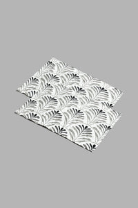 Redtag-Grey-Leaf-Print-6-Piece-Comforter-Set-(Double-Size)-Comforters-Home-Bedroom-