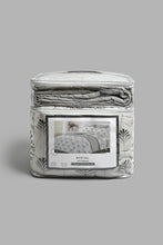 Load image into Gallery viewer, Redtag-Grey-Leaf-Print-6-Piece-Comforter-Set-(Double-Size)-Comforters-Home-Bedroom-

