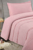 Redtag-Pink-Eyelet-2-Pieces-Bedspread-Set-With-Tassels
-(Single-Size)-Bedspreads-Home-Bedroom-