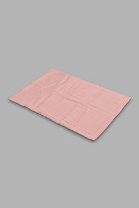 Redtag-Pink-Eyelet-2-Pieces-Bedspread-Set-With-Tassels
-(Single-Size)-Bedspreads-Home-Bedroom-