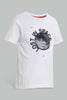 Redtag-White-Space-Lenticular-Print-T-Shirt-And-Short-Set-Sets-Boys-2 to 8 Years